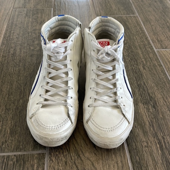 Golden Goose High Top- Size 44- White / Red / Blue - Picture 3 of 8